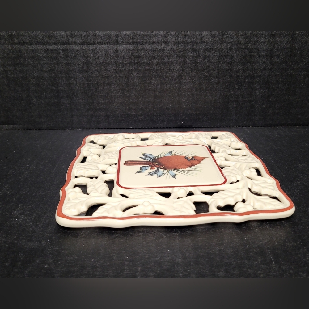 Lenox Winter Greetings Pierced Trivet #830427 - Picture 9 of 13